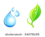 Plant with Water Drop Icon