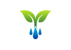 Plants and Water Symbol Plants and Water Symbol
