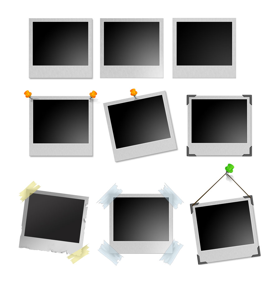 Polaroid Frames PSD Templates Polaroid Frames PSD Templates