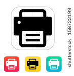 Printer Icon Vector