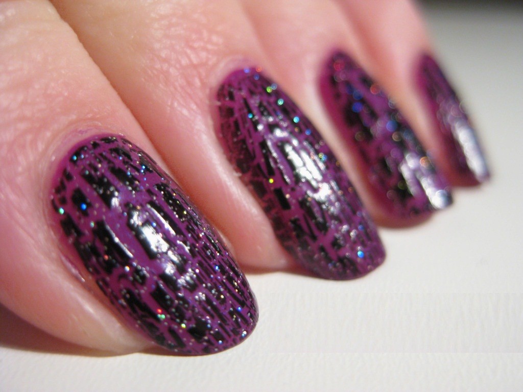 Purple and Black Nail Designs