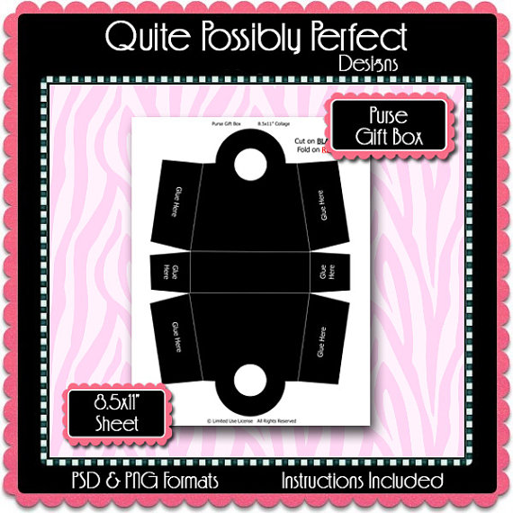 Purse Gift Box Template