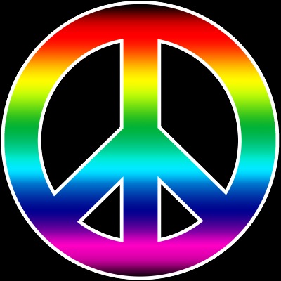 Rainbow Peace Sign