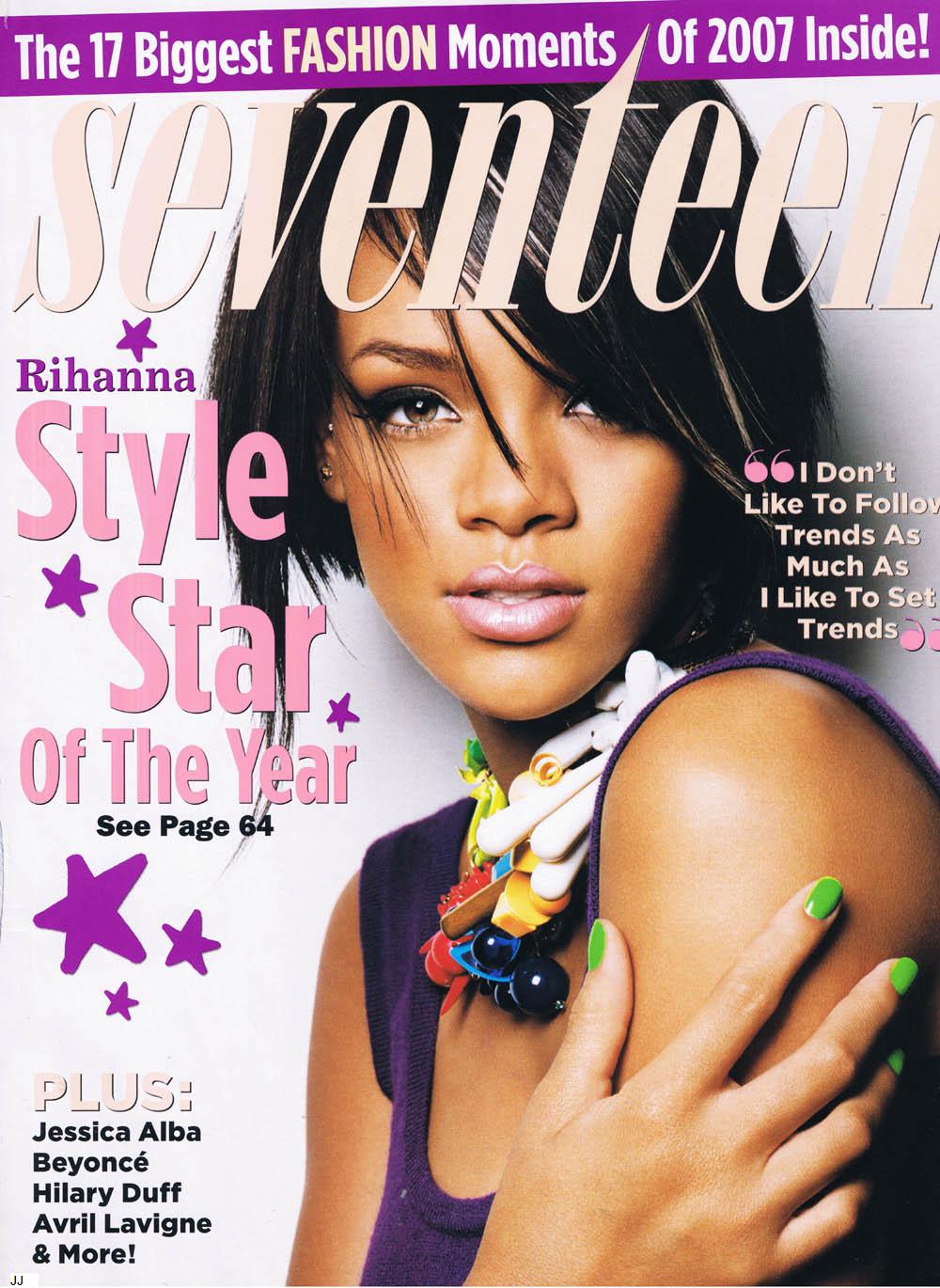 Rihanna Seventeen Magazine Cover