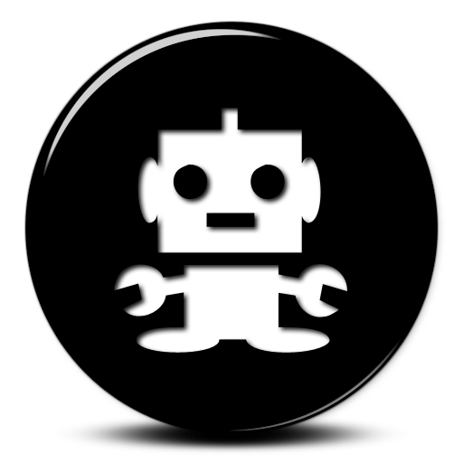 Robot Icon Black