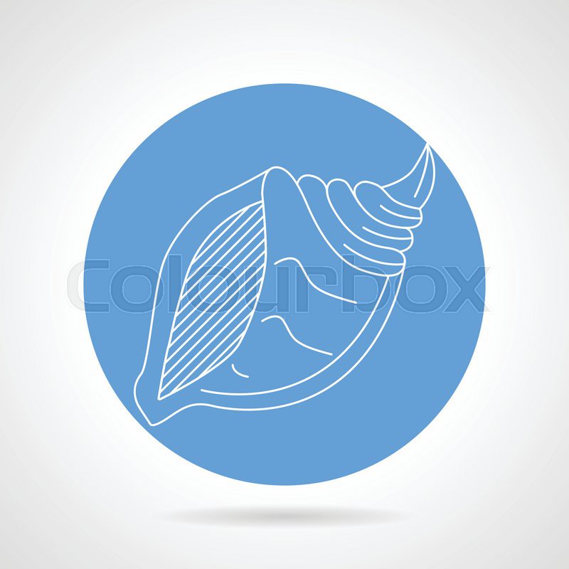 Round Icon with Spiral Lines