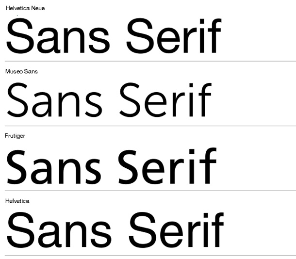 Sans Serif Fonts