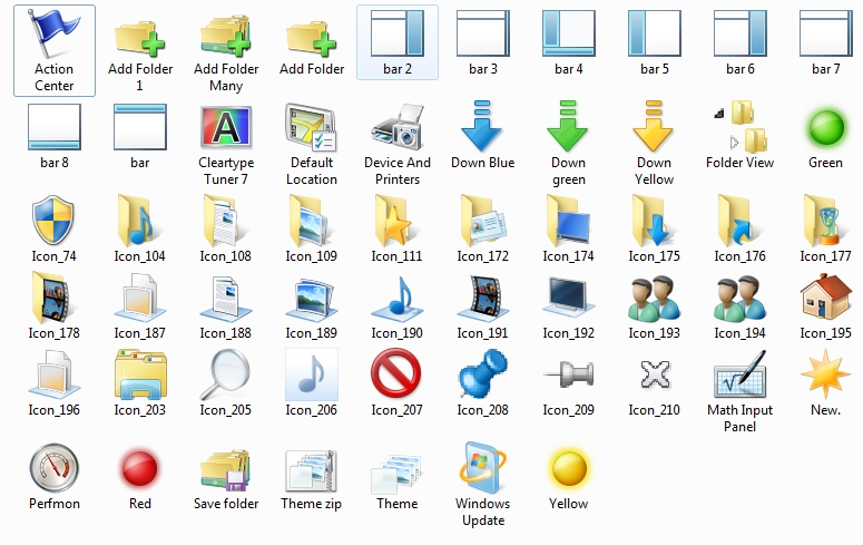 Shell32.dll Icons Windows 7