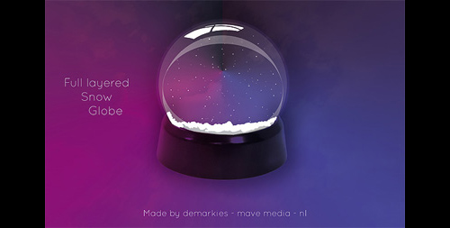 Snow Globe PSD Files