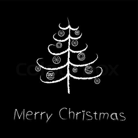 Snowflake Christmas Tree Vector Snowflake Christmas Tree Vector