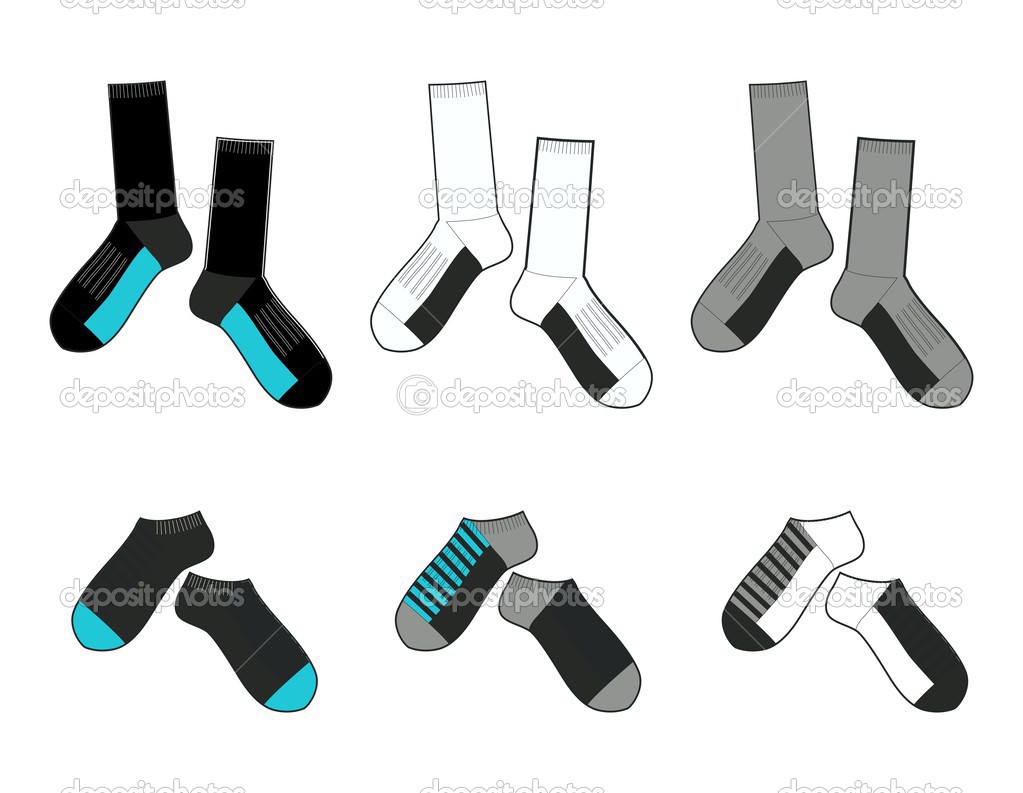Sock Outline Template