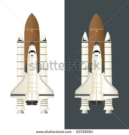 Space Shuttle Vector Icon