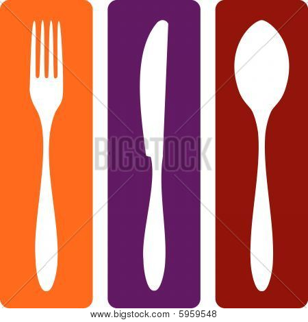 Spoon and Fork Vector