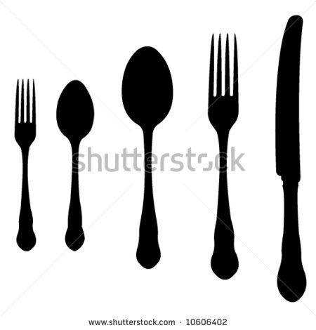 Spoon Fork and Knife Vector