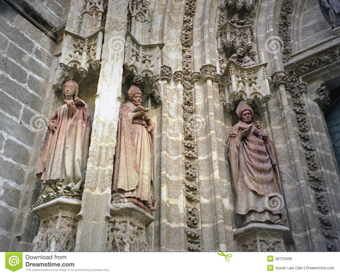 Stone Carvings Cathedral in Seville