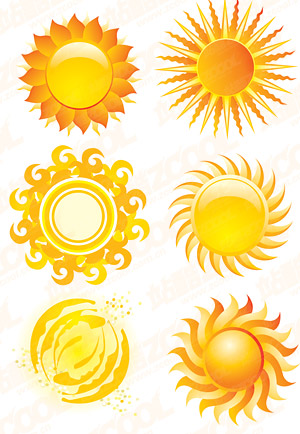 Sun Icons Vector Free