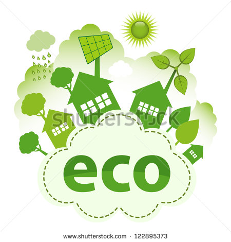 Sustainable Green City Illustration