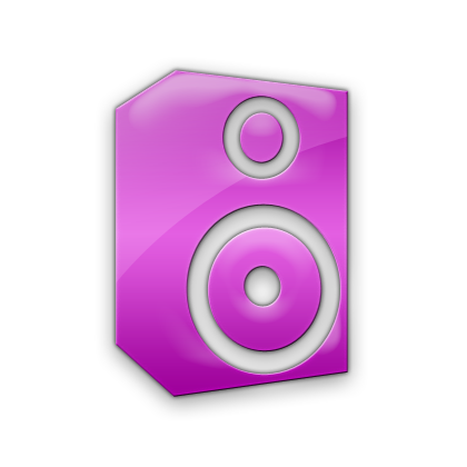 Transparent Audio Speaker Icon