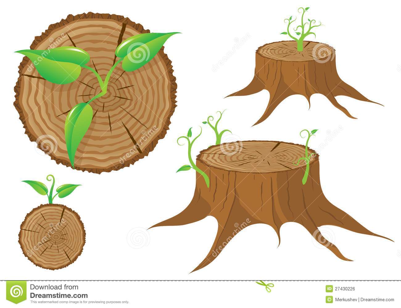 Tree Stump Vector