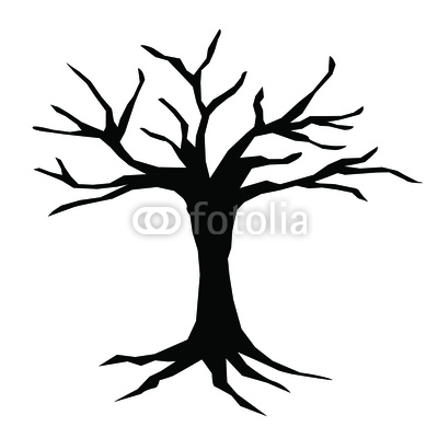 Tree Trunk Silhouette Vector