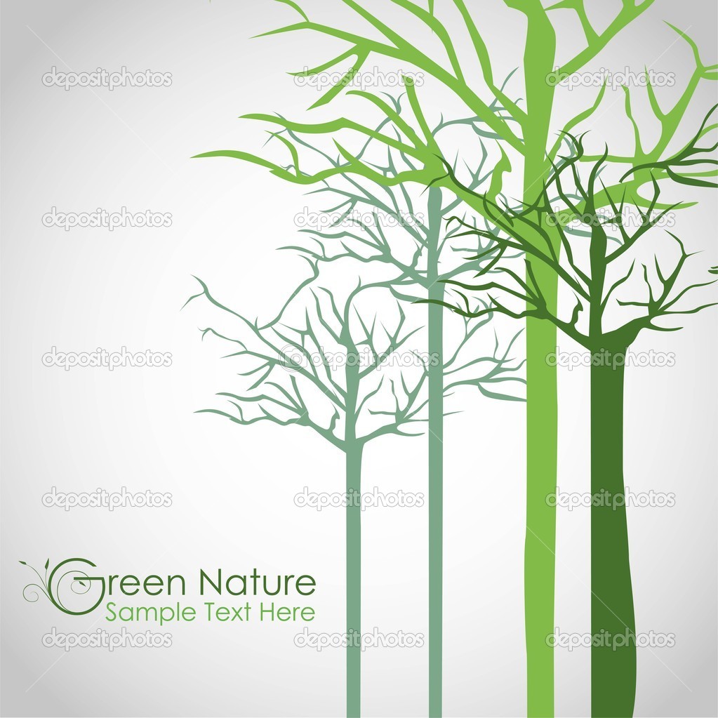 Tree Trunk Silhouette Vector