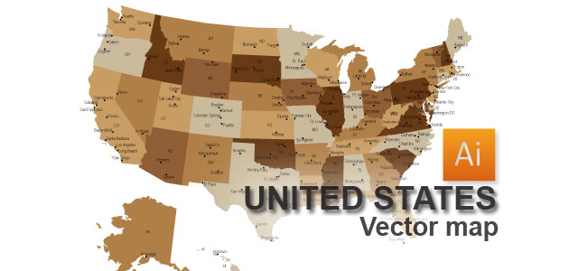 United States Map Vector