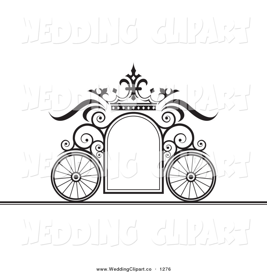 Vector Black and White Wedding