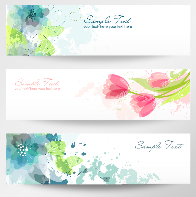 Vector Floral Banner Vector Floral Banner