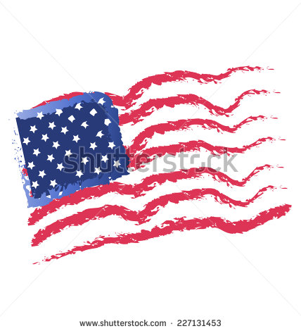 Vintage American Flag Vector