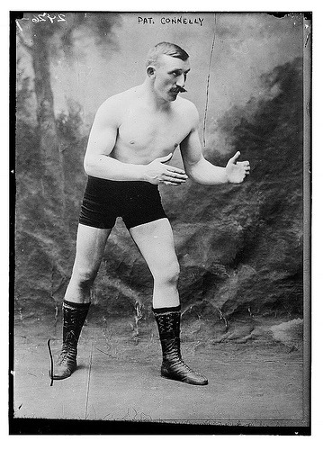 Vintage Boxer with Mustache