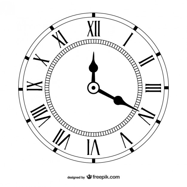 Vintage Clock Vector