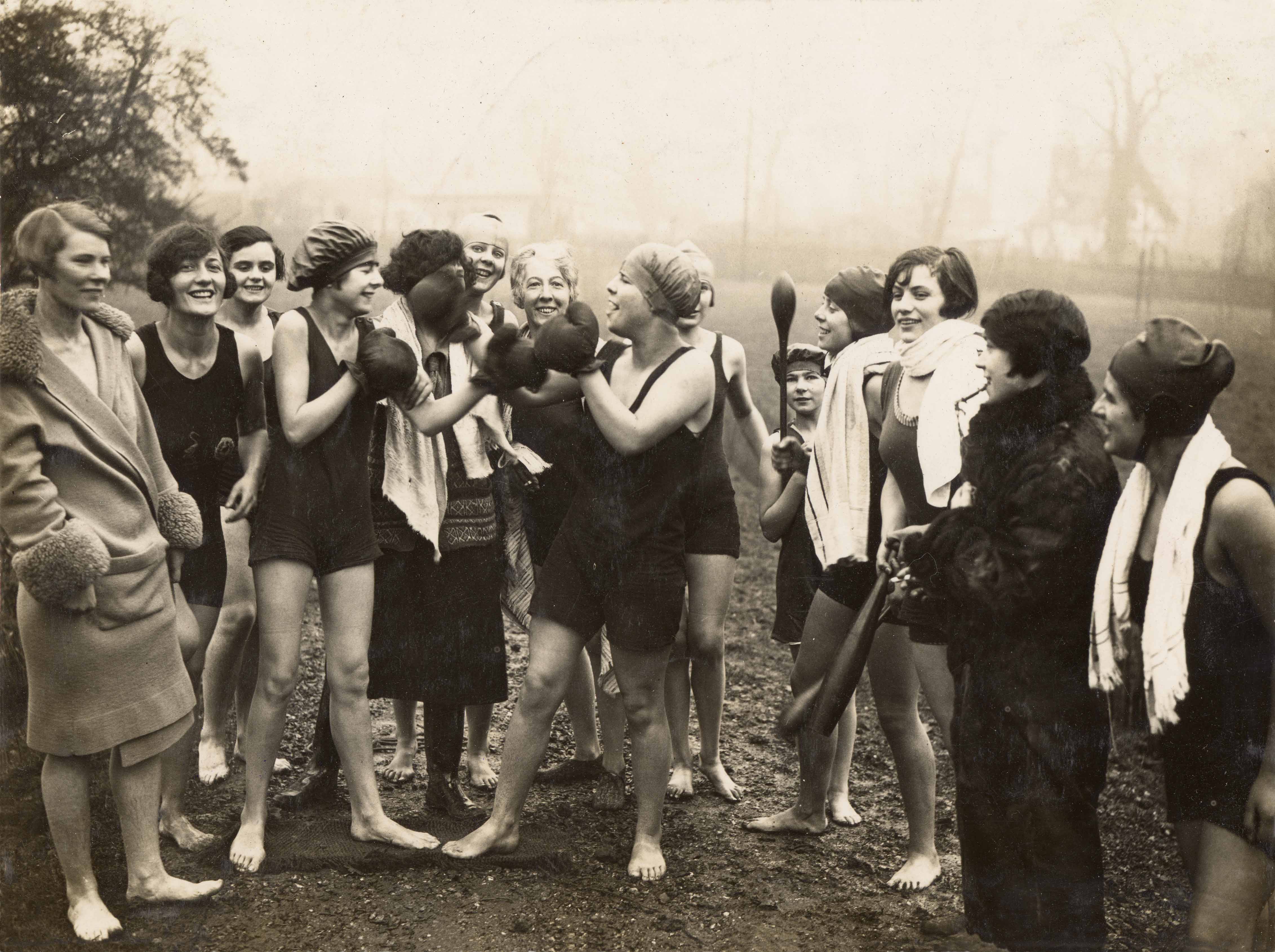 Vintage Female Women Boxing