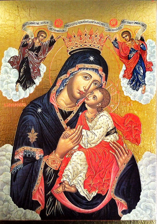 Virgin Mary Greek Orthodox Byzantine Icons Images