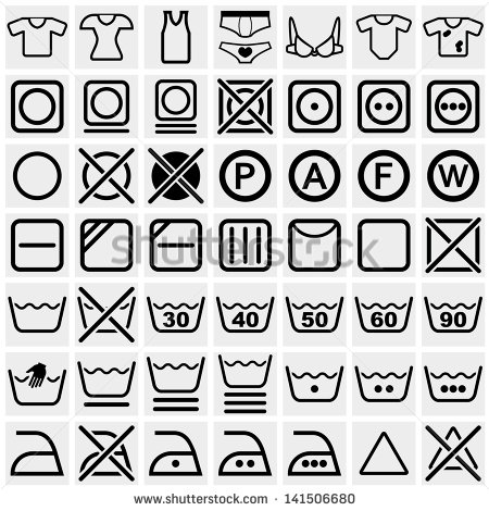 Washing Instructions Symbols