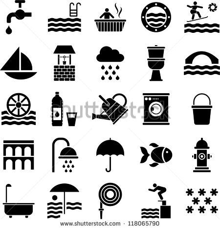 Water Icon Vector Water Icon Vector