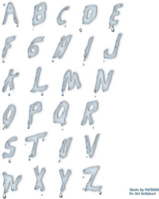 Water Letters Alphabet Water Letters Alphabet