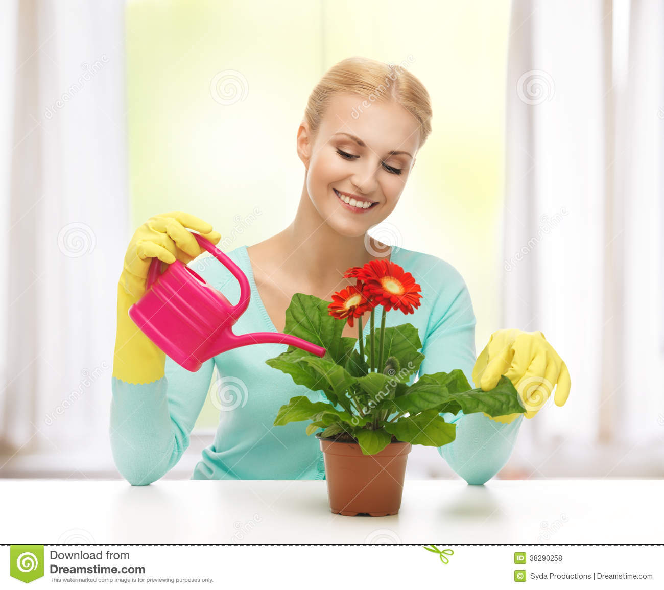 Watering Can Flower Pot