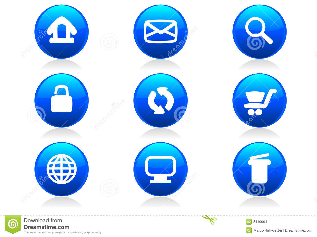 17 3D Website Buttons And Icons Images