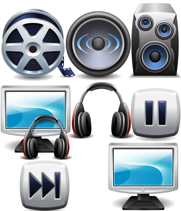 Web Multimedia Icons Free