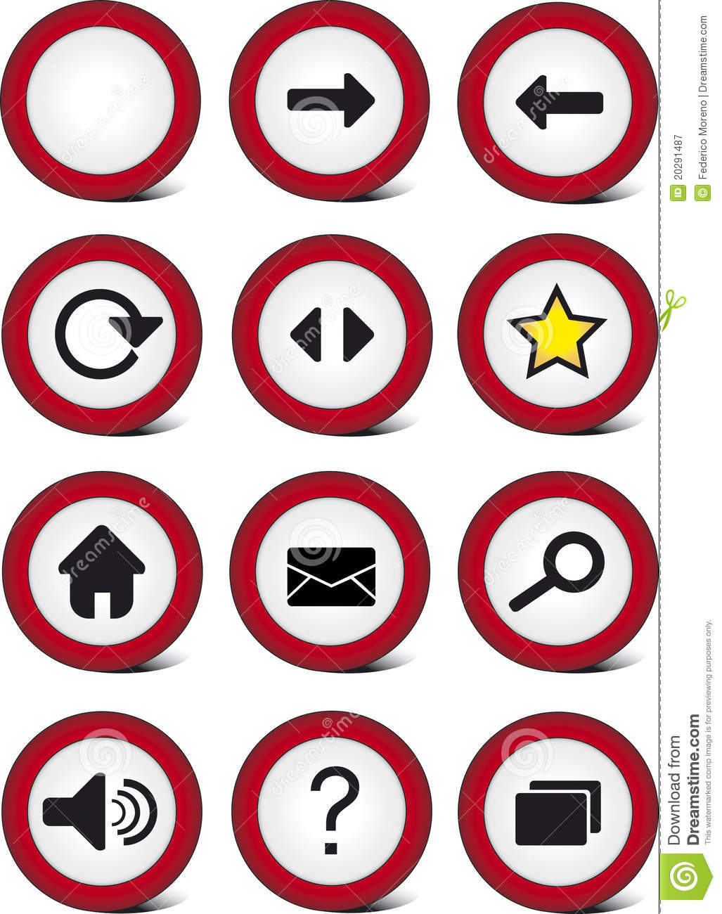 Web Navigation Buttons and Icons
