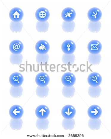 Web Navigation Icon Sets Blue Web Navigation Icon Sets Blue