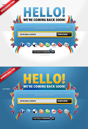 Website Search Box PSD