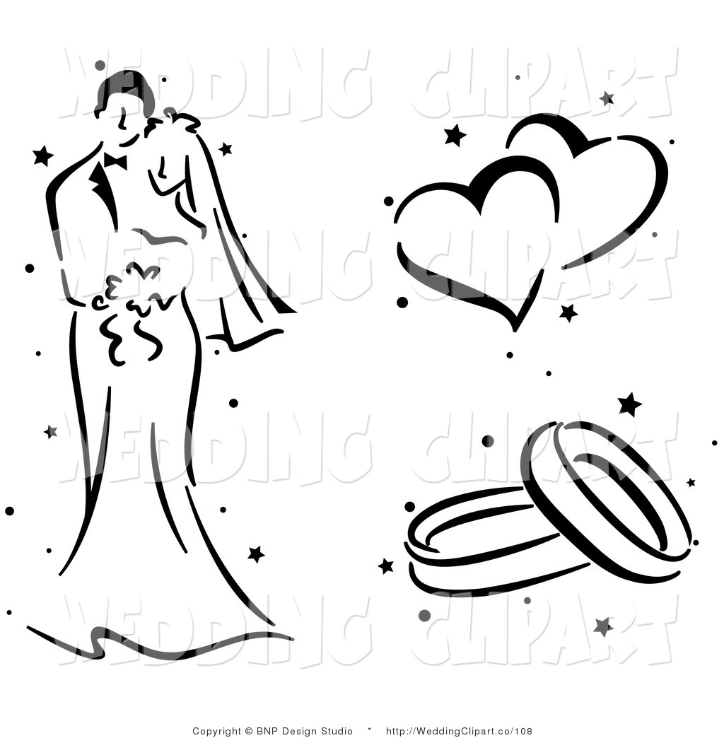 Wedding Ring Clip Art Black and White