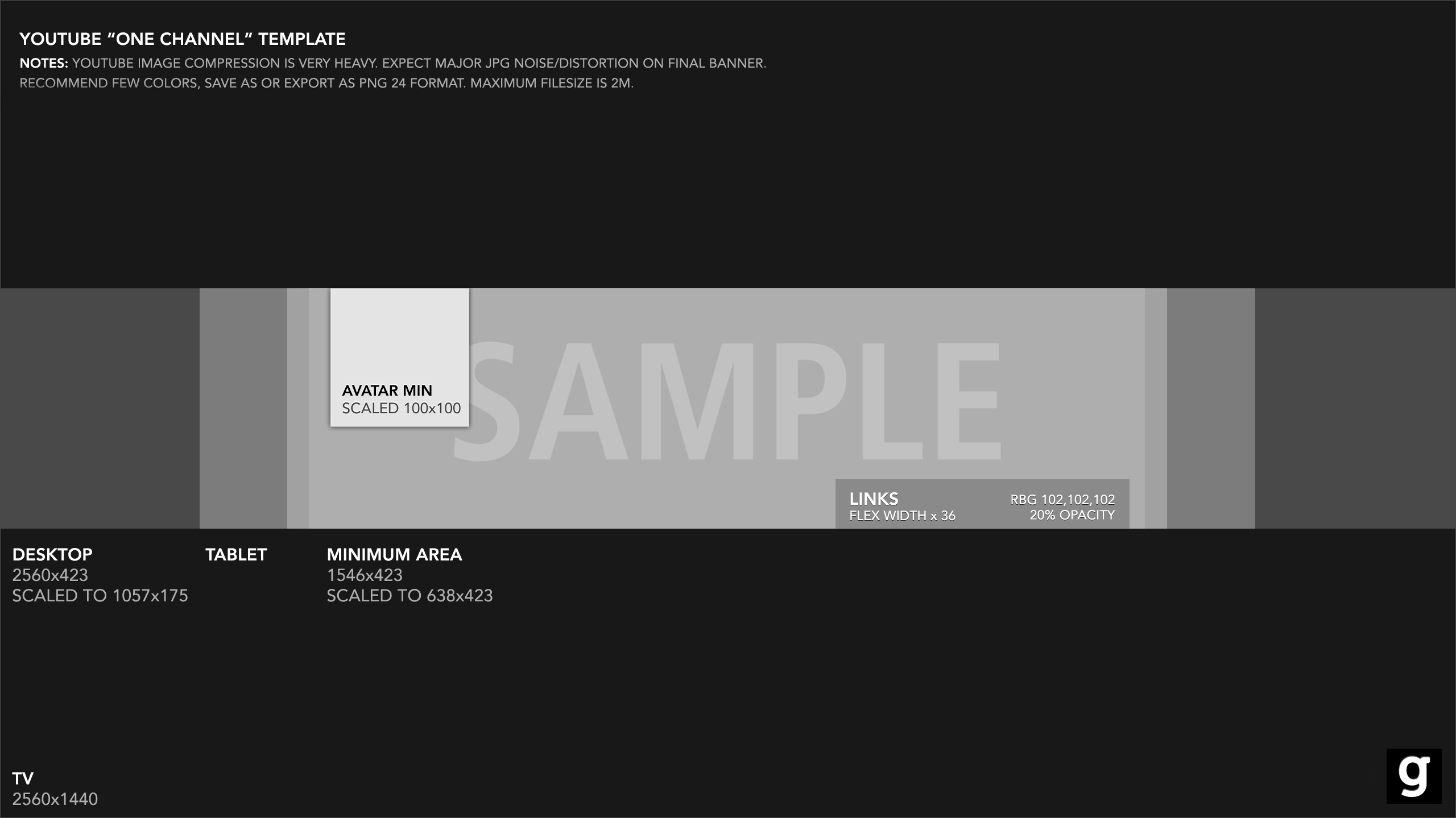 YouTube Banner Template 2015