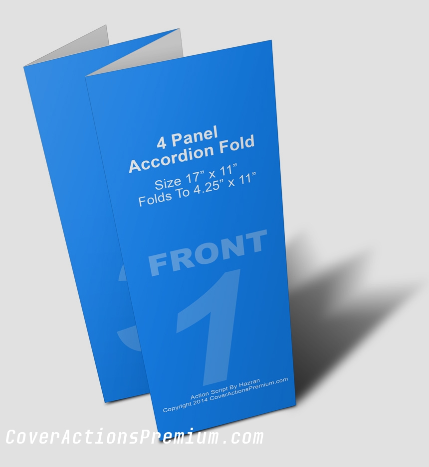4 Panel Accordion Fold Brochure Template