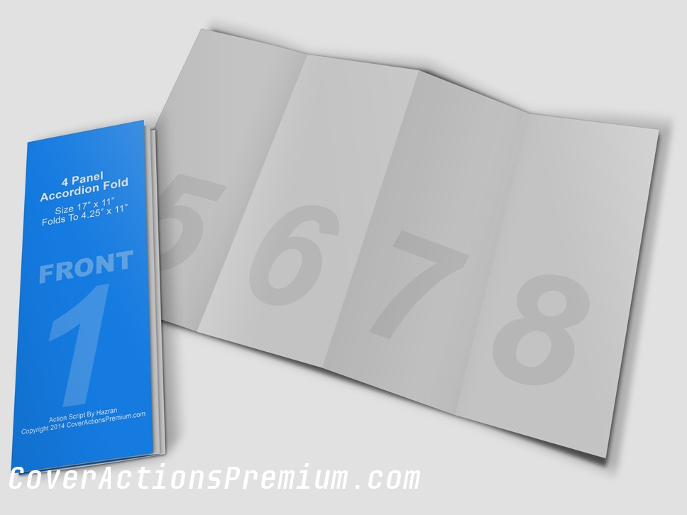 4 Panel Accordion Fold Brochure Template