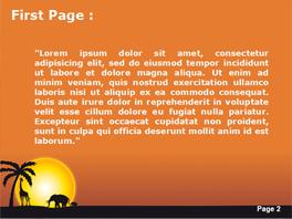African Animal Theme PowerPoint Templates