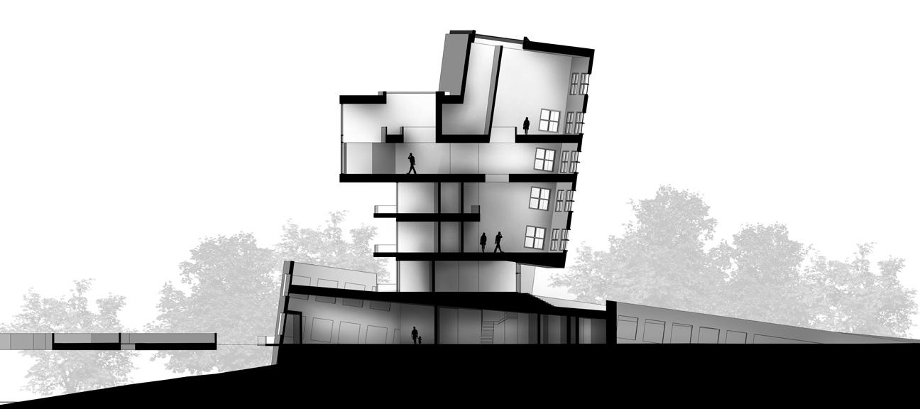 Architecture Photoshop Section Model Architecture Photoshop Section Model