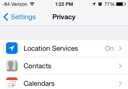 Arrow On Top of iPhone 5 Screen Symbols Arrow On Top of iPhone 5 Screen Symbols