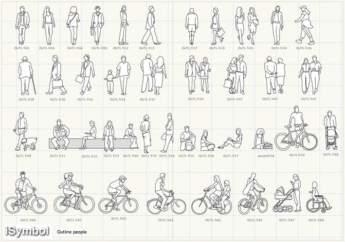 AutoCAD People Outline